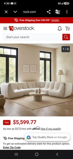 Ezee 5 piece Modular Low profile Sectional