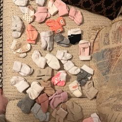 Big lot of baby socks assorted colors Nike too