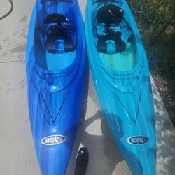 2 Pelican Kayaks