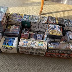 Unopened football cards