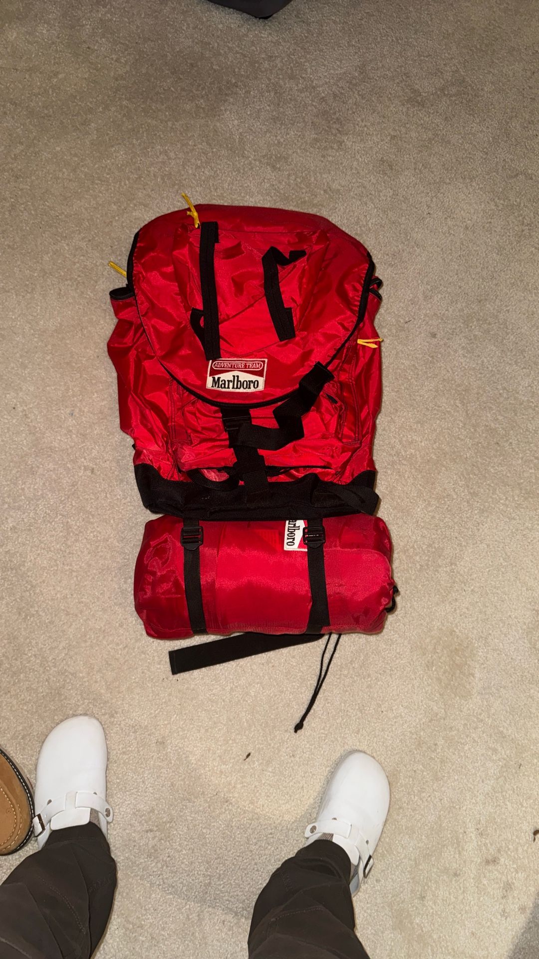 Marlboro Miles Camping Pack & Sleeping Bag