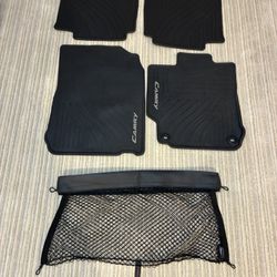Set of  4 Toyota- All weather  mats + Cargo Net