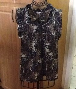 Woman blouse Converse One Star,size L, preowned, transparent. Blusa de mujer