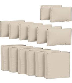 14 Pcs Outdoor Cushion Covers Patio Cushion