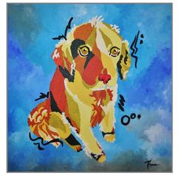 Golden Dog Painting