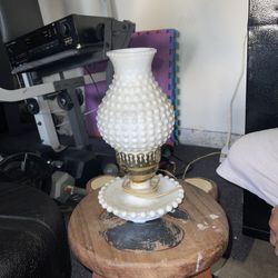Vintage Milk Glass Lamp