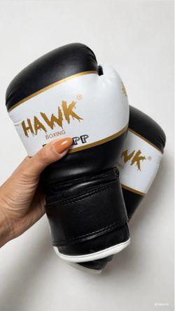 Hawk Boxing Gloves Black and White - Kids