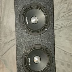 4 Prv Bullet Point Speakers Enclosed In Small Comfortable Box