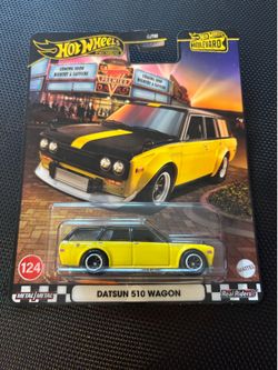 Hot Wheels Premium Boulevard  Datsun 510 Wagon Yellow #124