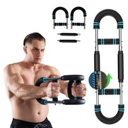 Twister Arm Trainer - Adjustable 60-110lb Resistance with High-Tensile Steel Spring, Portable Arm & Chest Workout Equipment for Forearm, Triceps Stren