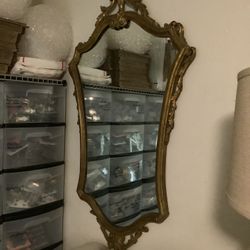Antique Venetian Gold Leaf Gilded Mirror