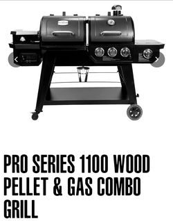 PRO SERIES 1100 WOOD PELLET & GAS COMBO GRILL