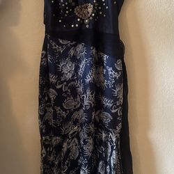 Navy blue dress