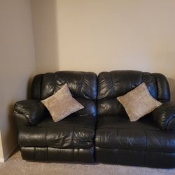 Free Black Reclining Loveseat –– Must Go ASAP
