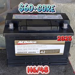 Car Battery Group Size 48/H6