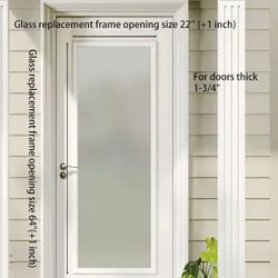 Entry Door Glass Inserts Replacement blinds 22x64in Insertos de vidrio para puerta de entrada, persianas de repuesto 22x64in