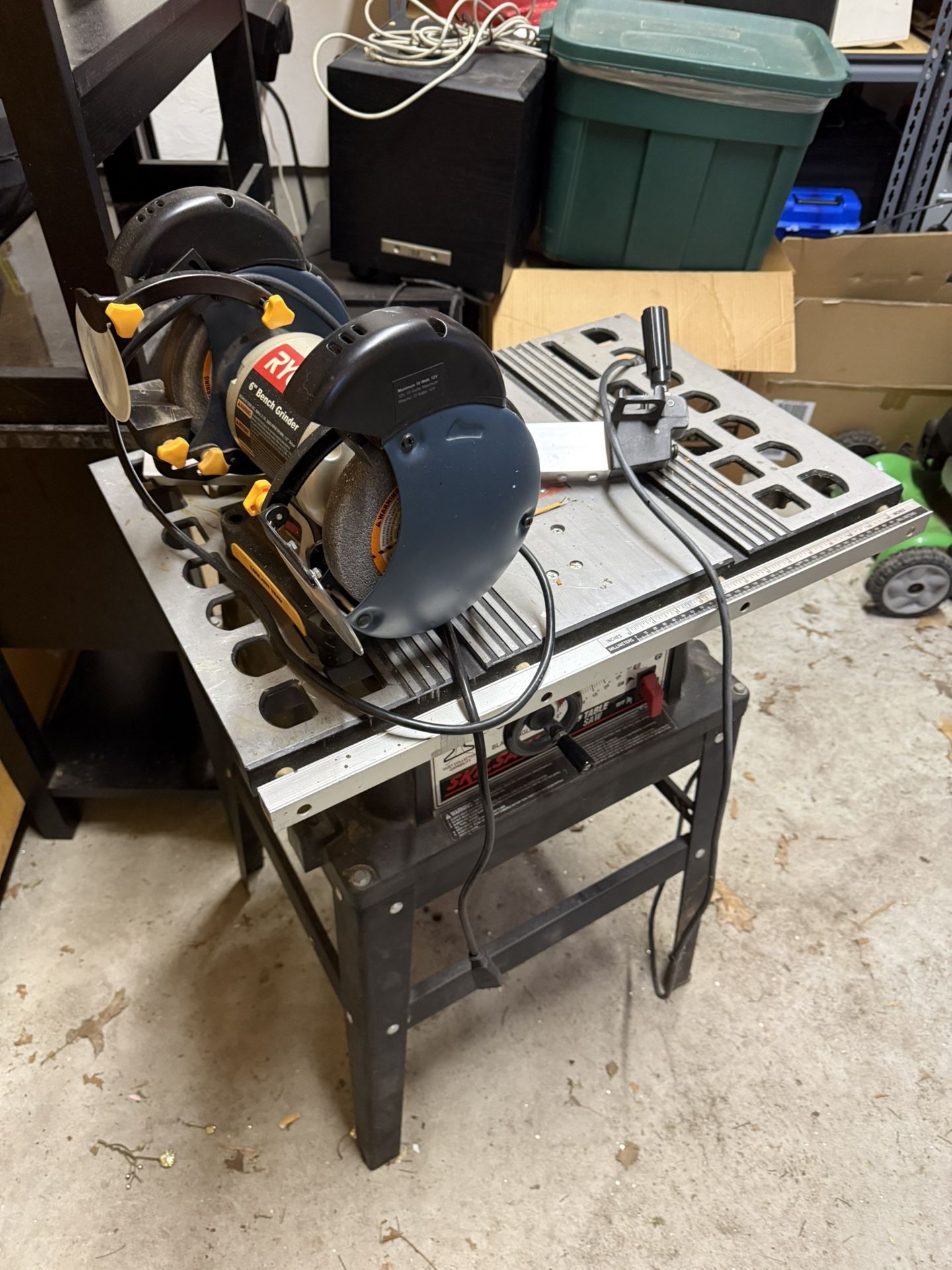 Table And Grinder