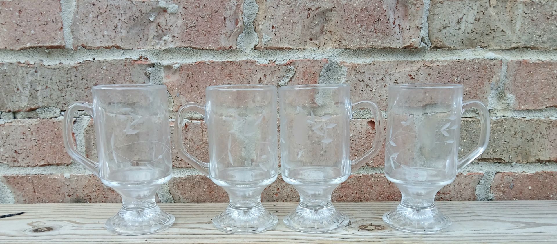Princess House Heritage Crystal Irish Mugs