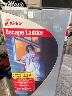 Escape ladder for a two-story house or