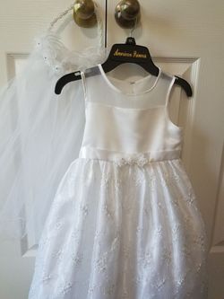 Girls white dress