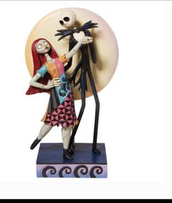 Disney Traditions by Jim Shore the Nightmare Before Christmas Jack and Sally Moonlit Dance Figurine, 9 Inch,