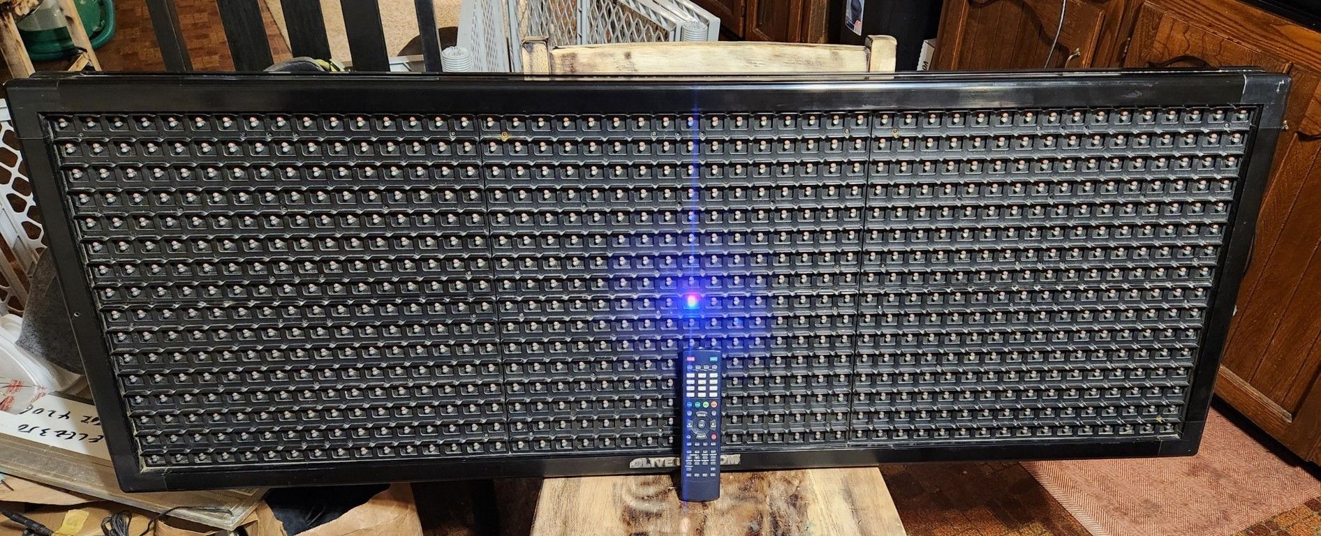 19"×52" Olive LED Programmable Message Board (w/ remote)