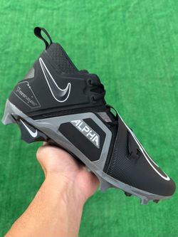 NIKE ALPHA MENACE PRO 3 “BLACK / IRON GREY” FOOTBALL CLEATS (Size 11.5, Men’s)