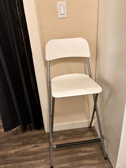 Ikea Franklin Bar stool with backrest, foldable