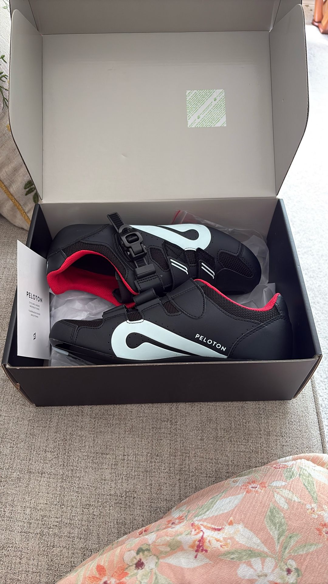 Peloton 42 Shoes + Adapter For Clip In Pedals