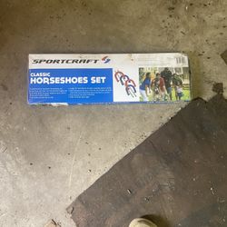 Volleyball Set And Horseshoe Set 