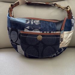 Coach Vintage Denim patchwork purse
