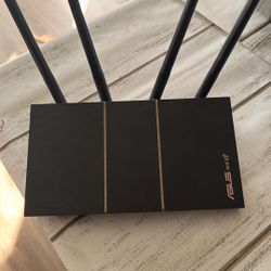 ASUS - AX1800 Dual Band Wi-Fi 6 Router - Black