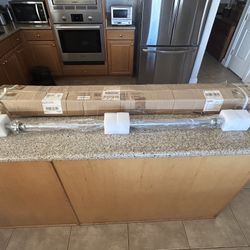 Weight Bar for Presses or Deadlifts 5 Feet  - Spin on. Locks - New
