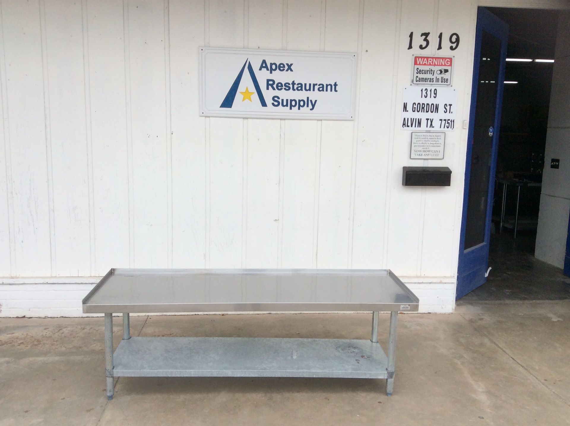 #3764 Heavy Duty Equipment Stand 72" x 24" w/Shelf Commercial