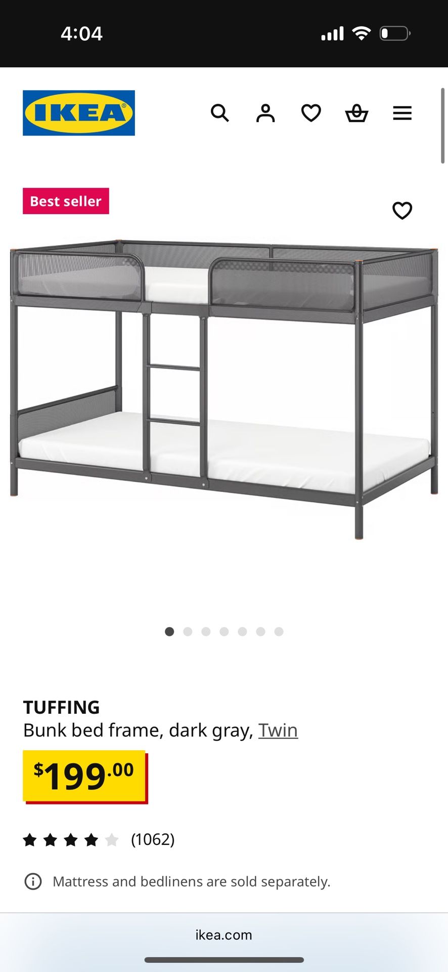 IKEA Tuffin Bunk Bed Frame