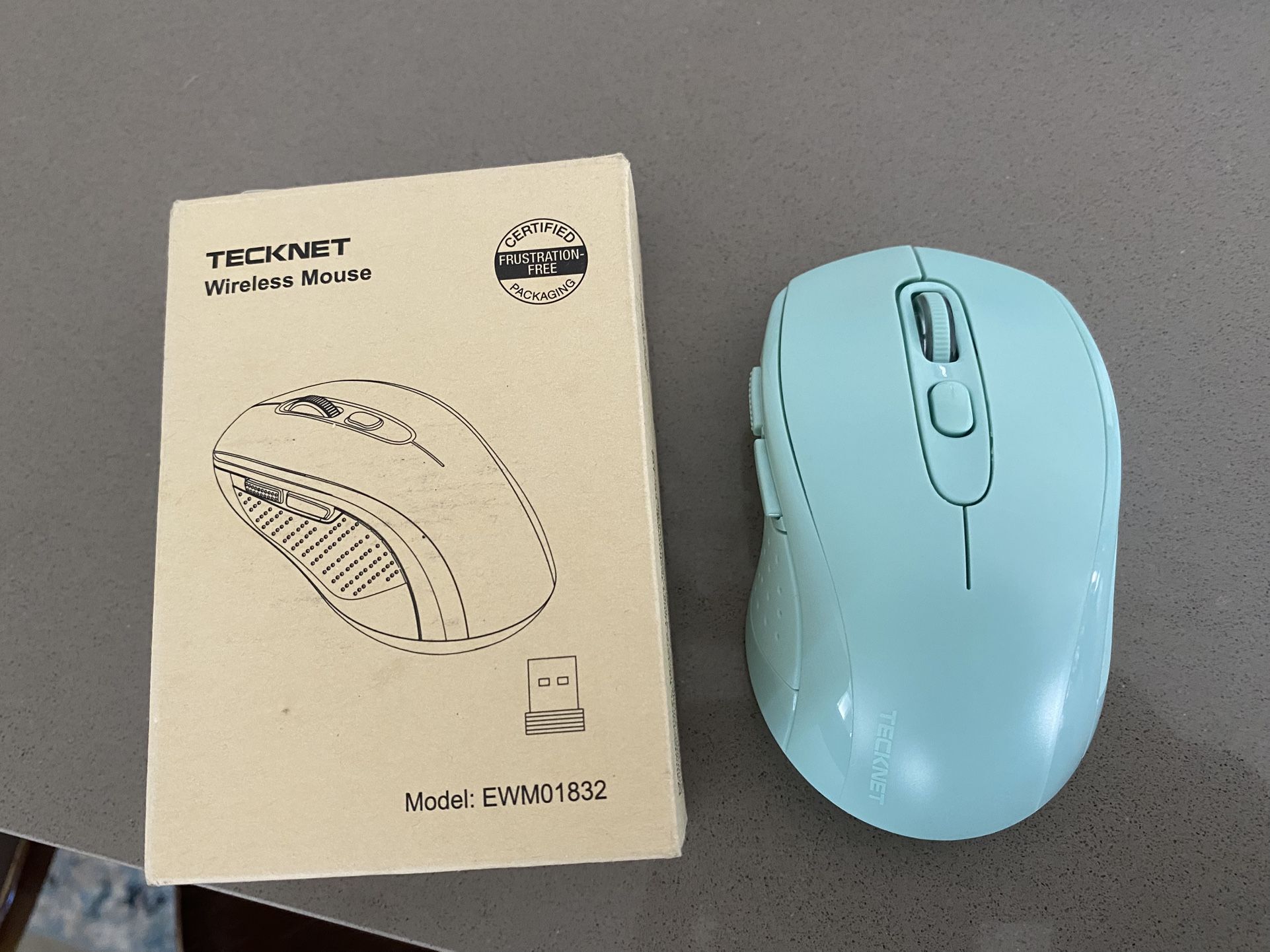 Wireless Mouse (green) With Battery