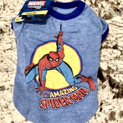 NEW Marvel Amazing Spiderman Dog Shirt -  XS