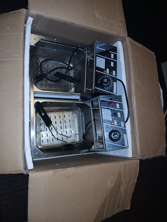 Deep Fryer Double Counter Like New