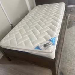 Twin bed ( pillow top mattress )