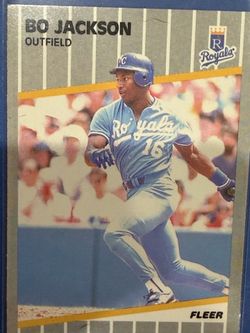 1989 Fleer Bo Jackson Kansas City Royals Baseball Card
