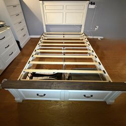 Full Size Farm House Style Bed Frame 