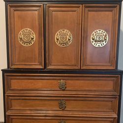 Vintage Wood Dresser 