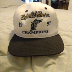 Florida Marlins 1997 World Series Hat Signed