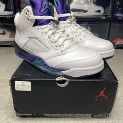 2013 Air Jordan retro 5 Grape Size 9.5
