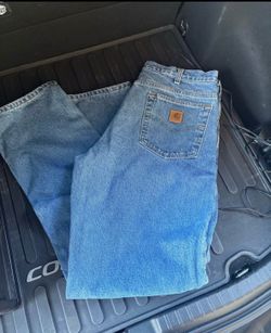 Carhartt flannel lined relaxed jeans