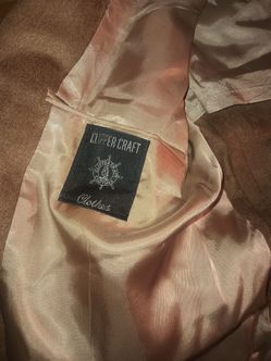 Suede men's dress coat