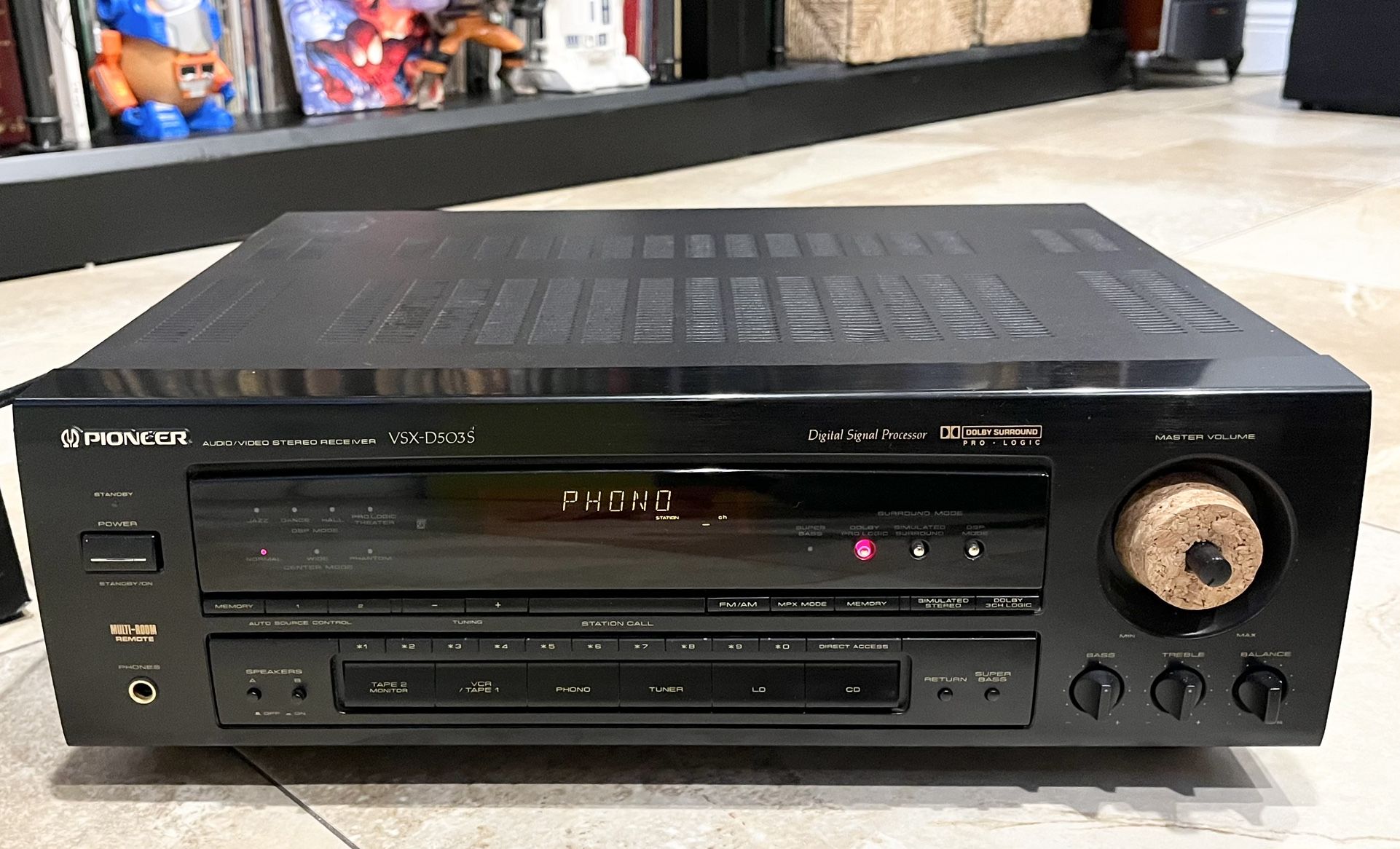 1990’s Pioneer Stereo Receiver 110w Per Ch/8-ohms