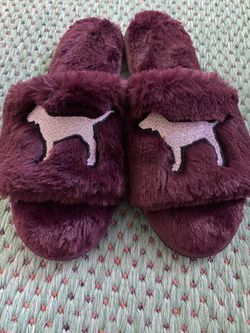 Victoria Secret Pink slippers ( Plum)
