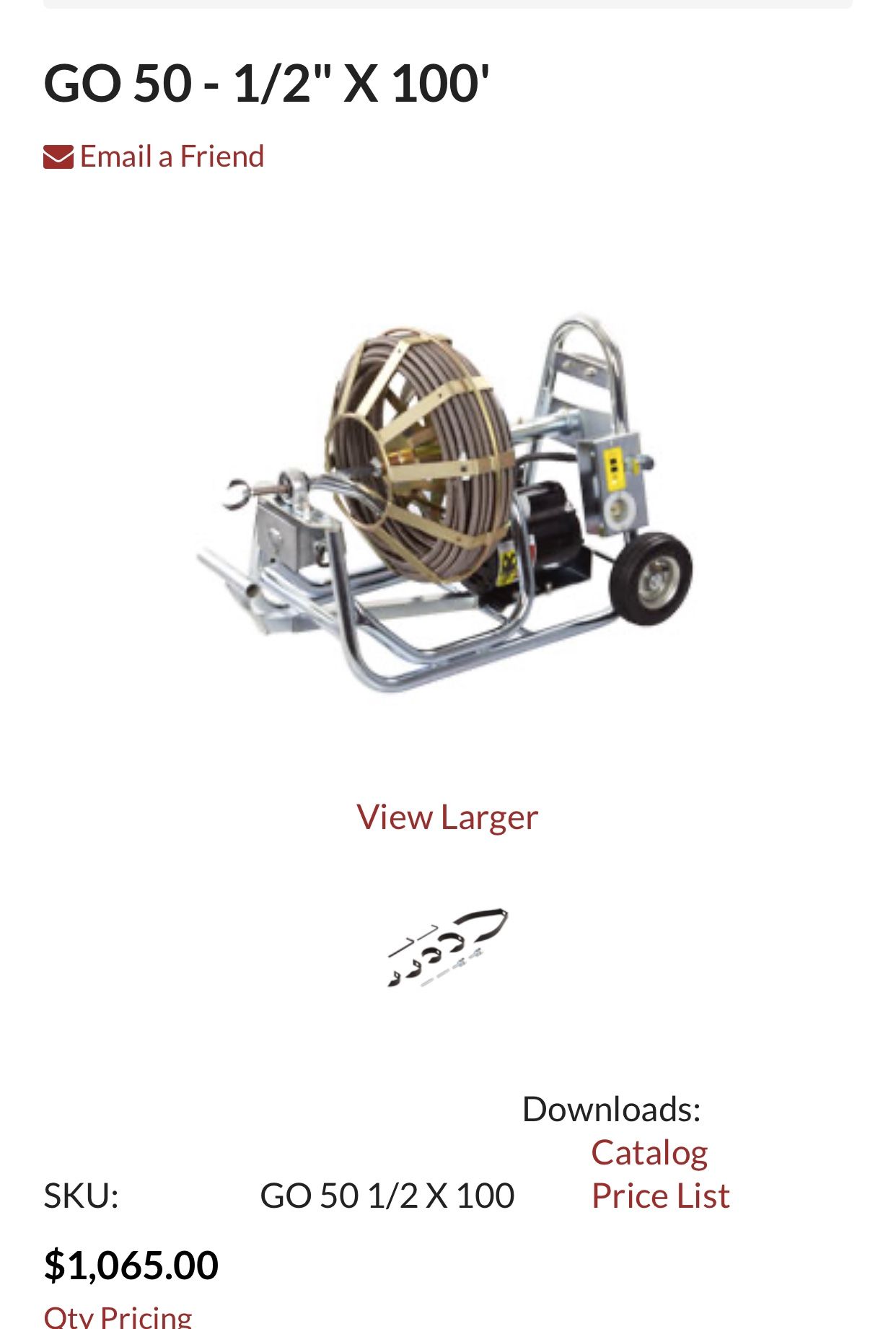 Go 50 gorlitz sewer machine for Sale in Downey, CA OfferUp