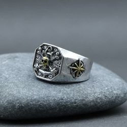 Mens Skull Ring